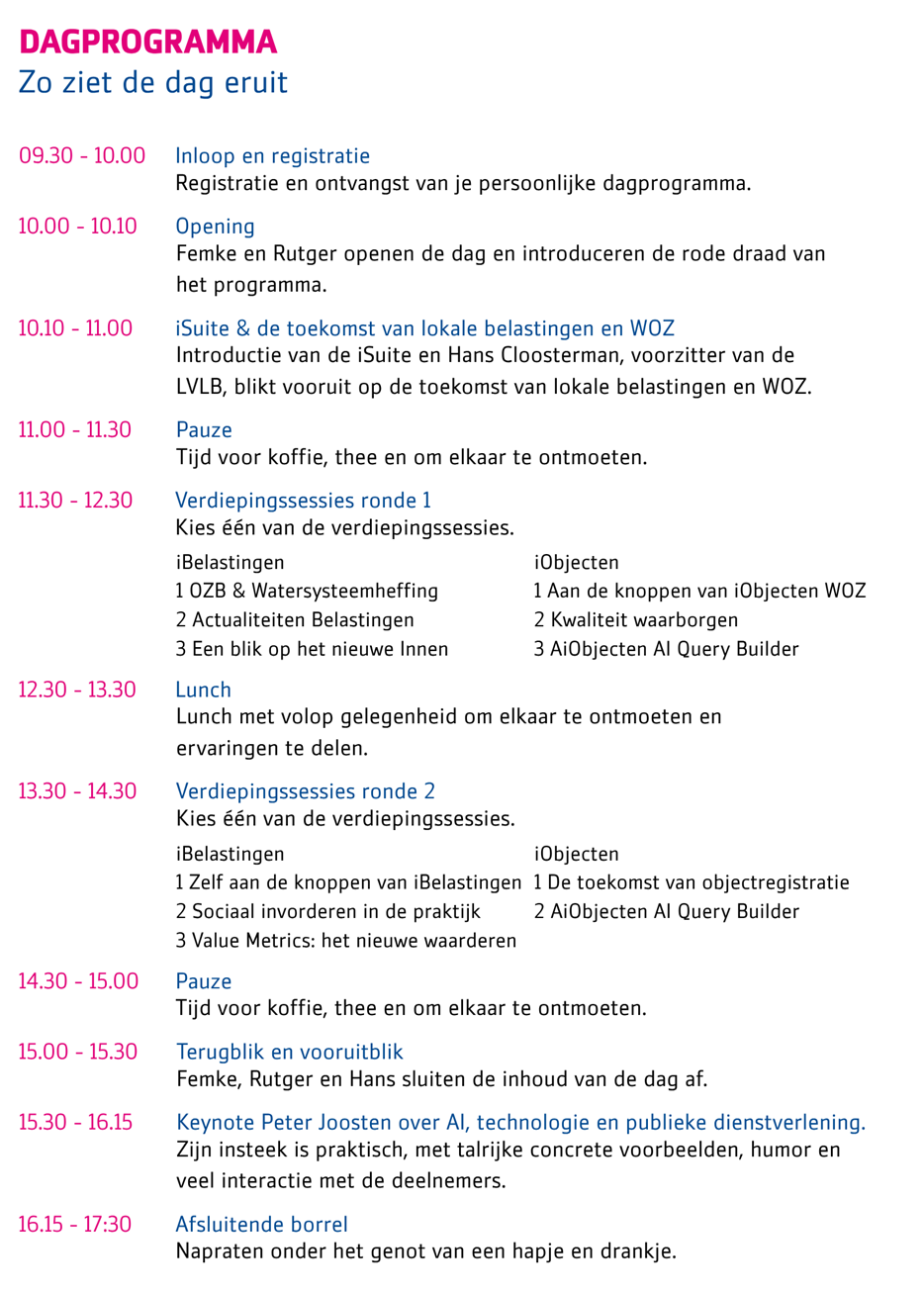 Dagprogramma Voor Pinkwebsite